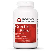 Protocol For Life Balance - Cardio Tri-Plex - Red Yeast Rice, CoQ10 and Omega-3 Rich Fish Oil for Cardiovascular Support, Cognitive (Brain) Function, Healthy Heart - 120 Softgels