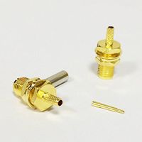 10x RP SMA female jack RF coaxial conector for RG316 RG174 cable Straight PTFE Good Quality Fast USA Shipping