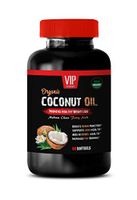 Energy and Focus - Metabolism Health - Organic Coconut Oil 2000MG - Natural Fatty ACIDS - Coconut Oil for Skin - 1 Bottle (60 Softgels)
