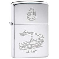 Zippo USN Navy Carrier Destroyer Military Zippo Lighter