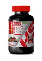Immune System for Adults - Organic Greens Complex with Veggies, Greens, Fruits - Oat Grass Supplement - 1 Bottle 60 Tablets