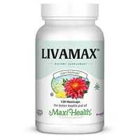 Maxi Health Livamax - Liver Formula - with Milk Thistle and Dandelion Root - 120 Capsules - Kosher