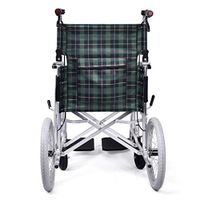 JUFU Wheelchair Aluminum Frame Lightweight Foldable and Easy to Carry Manual Old Man Scooter |
