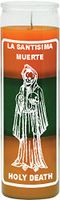 Indio Products Holy Death Orange/Green/Gold Candle - Silkscreen 3 Color 7 Day