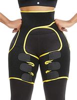 Lover-Beauty Basic Shaping Thigh Trimmer Fashion Waist Shaper Butt Lifting Neoprene Thigh Shaper Yellow 4XL