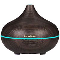InnoGear 500ml Aromatherapy Essential Oil Diffuser Wood Grain Aroma Diffusers Cool Mist Humidifier with Timer Adjustable Mist 7 Color Changing Night Lights Waterless Auto Off for Home Office Yoga