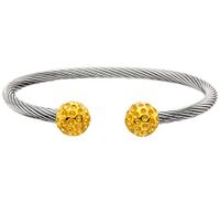 Classic Cable 18K Gold Plated"Golf Ball" Style w/3800 Gauss Magnets - Medium