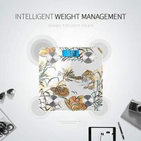 LYAOE Bluetooth Body Fat Scale Mandarin Duck Japanese Chinese Nature Smart Wireless Scale with LCD Display Measuring Body Weight Bmi and Health Digital Scale