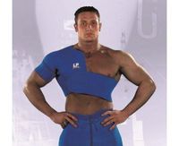 LP Shoulder Support - for Protection, Support & Therapeutic Warmth (Unisex; Tan), Left, X-Large