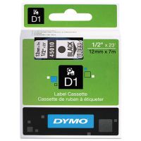 D1 Standard Tape Cartridge for Label Makers, 0.5" x 23'