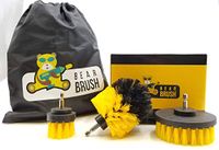 Bear Brush Drill Attachment Power Scrubber Cleaning Set of 3. All Purpose Drill Attachment - Cleaning Made Easy and Effective for Kitchen, Bathroom, Tub, Tile, Driveway, Carpet, Grout and Much More.