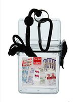 Elite 1st Aid Girls Clear Mini WATERPROOF 30 PC First Aid Kit - Scouting, Camping, Hiking & School