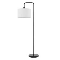 Globe Electric 67065 Barden Floor Lamp, 58", White Shade