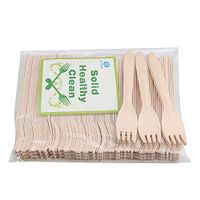 graffitimaster Disposable Wooden Forks 6 Inche Natural Birchwood Fork 100 Of Pack