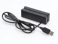 Posunitech Mini Msr100 Swipe Magnetic Credit Card Reader 3 Tracks Hi/Lo Data Collector, USB Msr Stripe Card Reader for Point of Sale (POS), Access Control, ID Verify