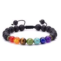 Mymate Adjustable Lava Rock Stone Essential Oil Anxiety Diffuser Bracelet Unisex with Turquoise - Meditation,Relax,Healing,Aromatherapy