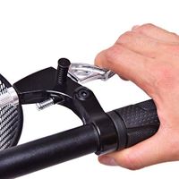 Rolling Walkers/Knee Scooter Walker Walking Aids/Foldable, Two Locking Handbrakes, Folds Without Tools, Making Travel Easier, Thick-Knee Cushion/ 1 Basket