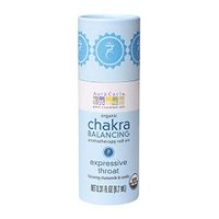 Aura Cacia Certified Organic Expressive Throat Chakra Balancing Roll-On | 0.31 fl. oz.