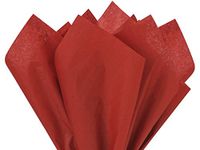 Pack Of 480, Solid Scarlet Red Tissue Paper 15 X 20" Sheet Half Ream Made From 100% Post Industrial Recycled Fibers Made In USA
