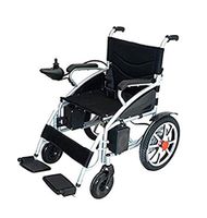 2020 Model Fold & Travel Lightweight Electric Wheelchair Motor Motorized Wheelchairs Electric Silla De Ruedas Power Wheelchair Power Scooter Aviation Travel Safe Heavy Duty Mobility Aids