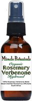 Miracle Botanicals Organic Rosemary Verbenone Hydrosol - 100% Rosmarinus Officinalis Verbenone Water - Therapeutic Grade - 60ml