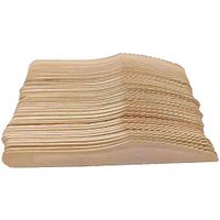 6.5" Disposable Wooden Spoons Natural Birch Wood Biodegradable Utensils Cutlery Eco-Friendly Green Cutlery, Compostable,Great for Soup (100 pack)