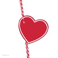 Andaz Press Heart Gift Tags, Solid, Blank, Red, 30-Pack, for Valentine's Day Decor, Decorations, Party Favor Bags, Gifts