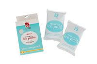J.L. Childress Reusable Ice Packs, Perfect for Breastmilk, Baby Bottle Bags, and Lunch Bags, Food Safe, 2-Pack, 6.5" x 4.75", White