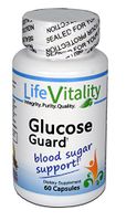 Life Vitality Glucose Guard Blood Sugar Support, 60 Capsules, Gymnema, Chromium, Cinnamon, and More!