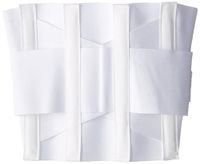 Bilt-Rite Mastex Health 10 Inch Criss-Cross Support with Straps, White, Small
