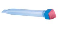 Charles Leonard Pencil/Pen Shaped Envelope Moistener with Sponge Tip, Clear/Red (87009)