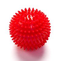 Lana Deep Tissue Massage Ball, Spiked Yoga Fitness Ball Foot Sole Fitness Yoga Massage Player Palm Muscle Relaxation Hedgehog Ball (Color : Red)