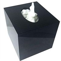 Super Hidden Monitoring Tissue Box, Electronic Clock Box,It is Suitable for Mini Camera and Small Motion Camera.-Liji integrated shop (Black)
