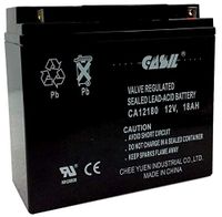 Casil 12v 18ah AGM Sealed Lead Acid Battery with Nuts and Bolts by Inovel Power