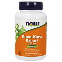 NOW Supplements, Kava Kava Extract 250 mg, 30% Kavalactones, Herbal Relaxation Blend*, 120 Veg Capsules