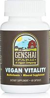 Genshai Farm Vegan Multivitamin for Men and Women, 60 Small Capsules - Daily Vitamin with Iron, Calcium, Vitamin A, C, D - Minerals Biotin, Selenium, Chromium for Vegans, Vegetarians, Easy to Swallow