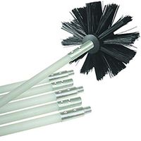 Aurorax 1 Decoration Tools Set Dryer Duct Cleaning Kit Lint Remover Extends Up to 12 Feet Synthetic Brush Head Durable Brush Set (White)