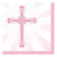 Creative Converting 662218 Paper Lunch Napkins, Pink