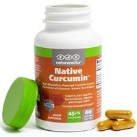Turmeric Curcumin New Patented Turmeric Extract - Supports Joints and Overall Health - Native Curcumin, 10x Better Absorption - No Black Pepper Needed - 1 Capsule Contains 45-50% Curcuminoids
