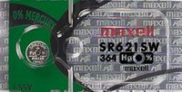 2 x MAXELL SR621SW 364 D364 602 1.55v Silver Oxide Button Cell Watch Battery - Official Genuine Maxell