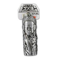 Metal Lighter Case for BIC Lighters, Lighter Protector and Bottle Opener- Hippie Design