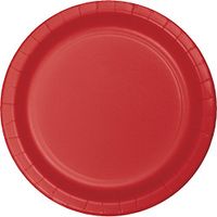 Club Pack of 192 Classic Red Disposable Paper Party Dinner Plates 9"