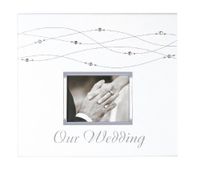 CR Gibson Deluxe Photo Book, Precious Platinum Wedding Album,