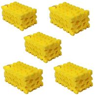 Hohaski Cleaning Sponge, Extra Large Car-Washing Sponge Coral Sponge Washing Cleaning Block Honeycomb Highly Absorbent 6.7 x 4 x 2.9inch (5pcs)