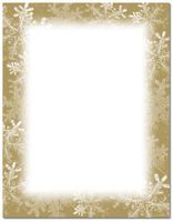 Just Print! Frosted Holiday Wishes Letterhead, 250-pk