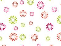 All Occasion Print Cello Rolls - 40"x100' Blooming Hot Dots Cello Roll 1.0 mil (2 Rolls) - WRAPS-CR40BHD