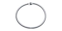 Charles Leonard Loose Leaf Rings with Snap Closure, Nickel Plated, 2.5 Inch Diameter, Silver, 25/Box (R69)