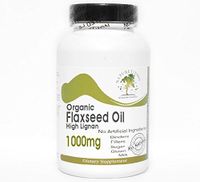 Organic Flaxseed Oil High Lignan 1000mg ~ 200 Capsules - No Additives ~ Naturetition Supplements