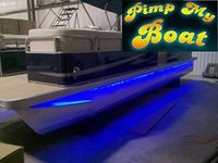 Green Blob Outdoors Pimp My Pontoon LED Boat Deck Lighting Kit with Bonus Red & Green Navigation Lights DIY Pontoon Under Deck Lighting kit for Pontoon Boats (Blue, 20)