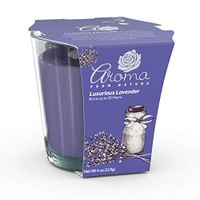 Aroma From Nature Luxurious Lavender 4 oz AireCare Scented Candle - 1 Pack - Aromatherapy Candles - Home Fragrance - Apothecary Glass With Single Wick